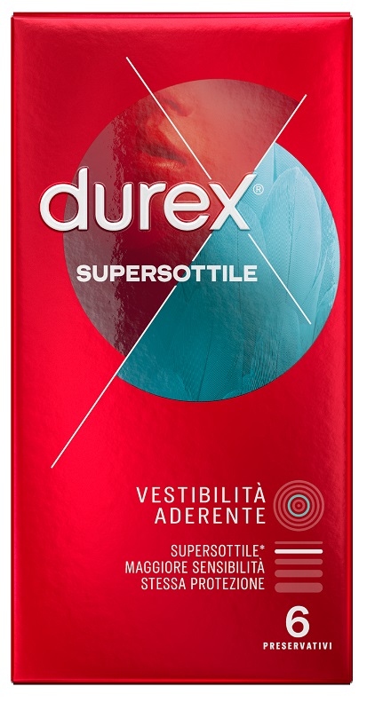 PROFILATTICO DUREX SUPERSOTTILE CLOSE FIT 6 PEZZI - farmacia187.it