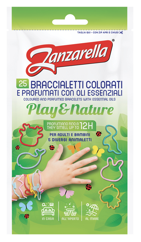 ZANZARELLA BRACCIALETTI PALY&NATURE 25 PEZZI - farmacia187.it