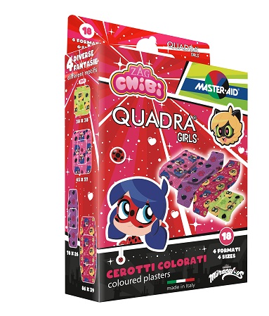 CEROTTO MASTER-AID QUADRA GIRLS LADY BUG ASSORTITI 18 PEZZI - farmacia187.it