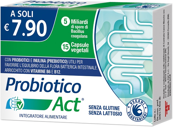 PROBIOTICO ACT 15 CAPSULE VEGETALI - farmacia187.it