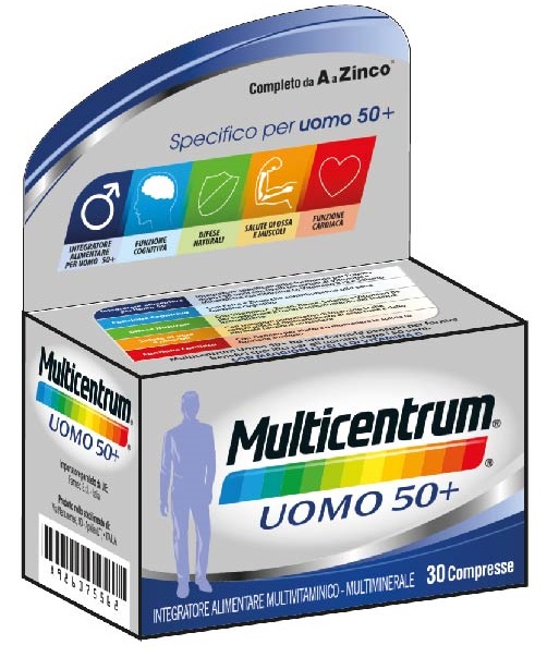 MULTICENTRUM UOMO 50+ 30 COMPRESSE - farmacia187.it