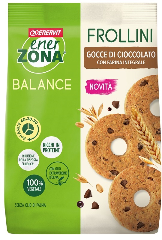 ENERZONA FROLLINI INTEGRALE GOCCE CIOCCOLATO 250 G - farmacia187.it