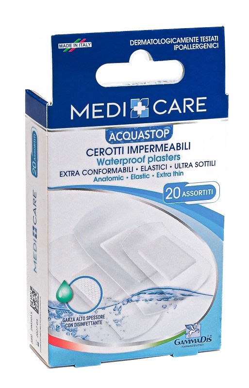 CEROTTO MEDICARE ANTIACQUA ASSORTITI 20 PEZZI - farmacia187.it