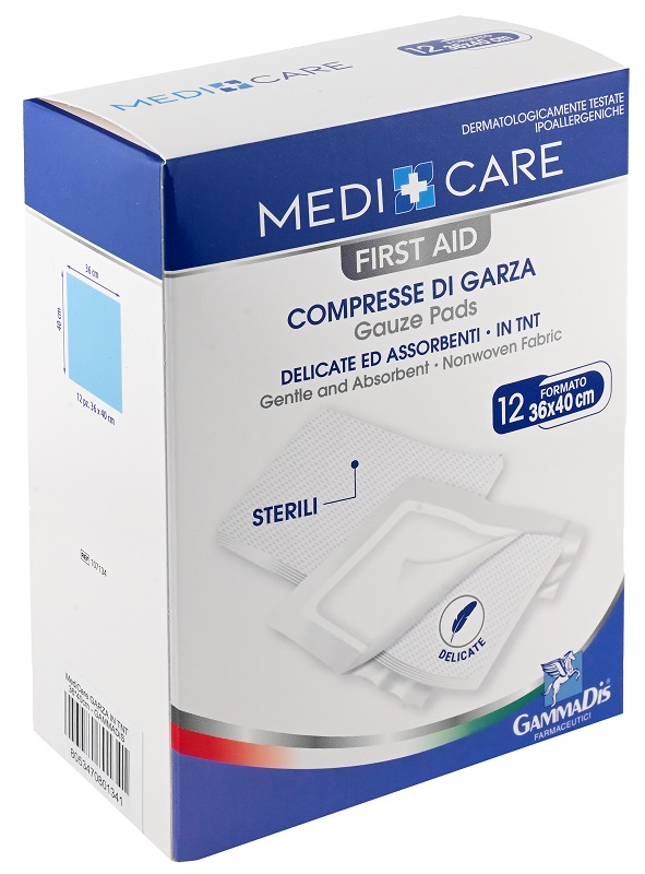 GARZA MEDICARE TNT 36X40 CM 12 PEZZI - farmacia187.it
