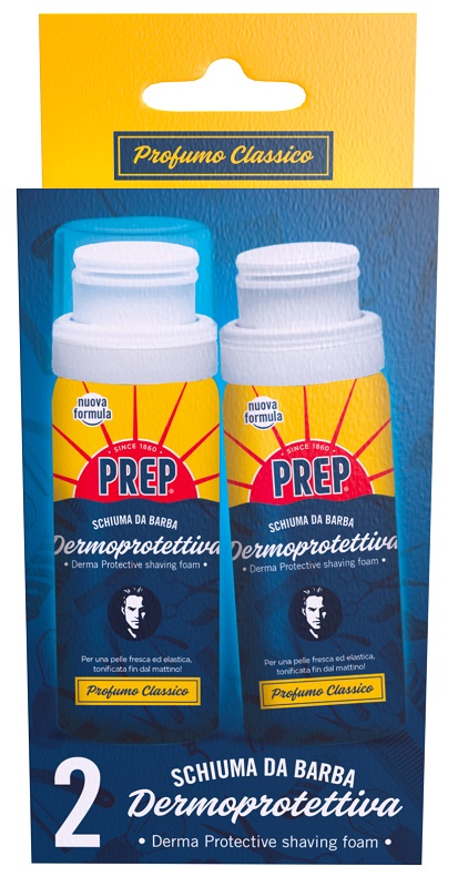 PREP SCHIUMA BARBA CLASSICA 2 PEZZI DA 50 ML - farmacia187.it