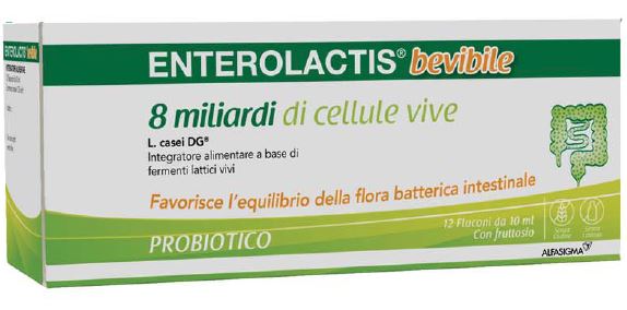 ENTEROLACTIS BEVIBILE 12 FLACONCINI X 10 ML - farmacia187.it