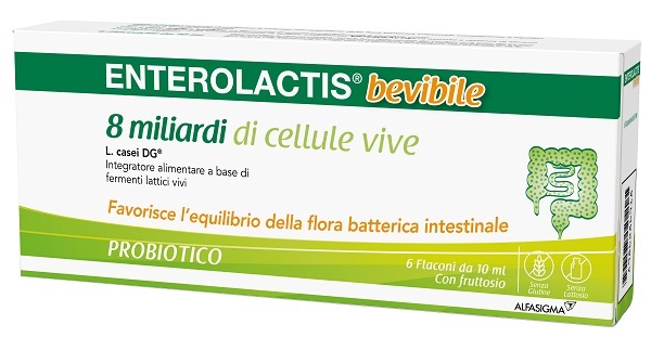 ENTEROLACTIS BEVIBILE 6 FLACONCINI X 10 ML - farmacia187.it
