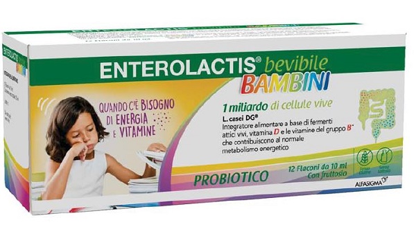 ENTEROLACTIS BAMBINI BEVIBILE 12 FLACONI DA 10 ML - farmacia187.it