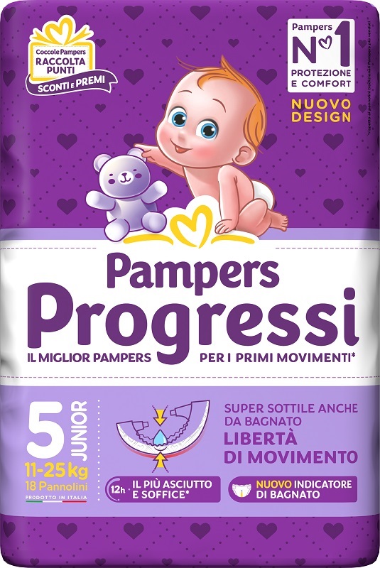 PAMPERS PROGRESSI JUNIOR 18 PEZZI - farmacia187.it