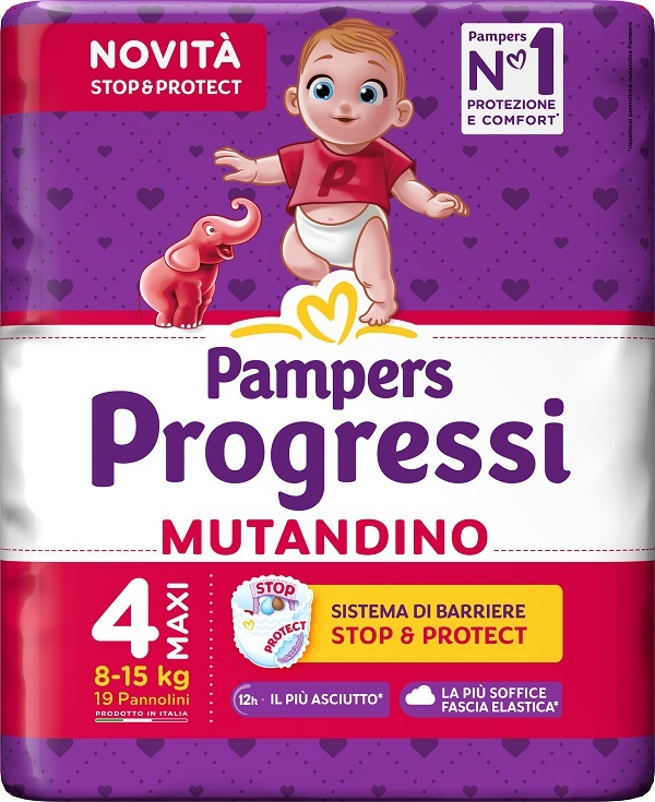 PAMPERS PROGRESSI MUTANDINA MAXI 19 PEZZI - farmacia187.it