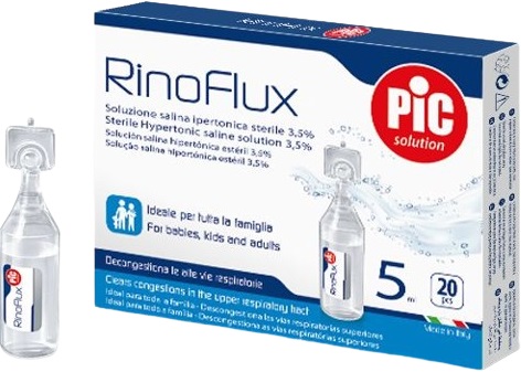 RINOFLUX SOLUZIONE IPERTONICA NASALE PIC 20 FIALE 5 ML - farmacia187.it