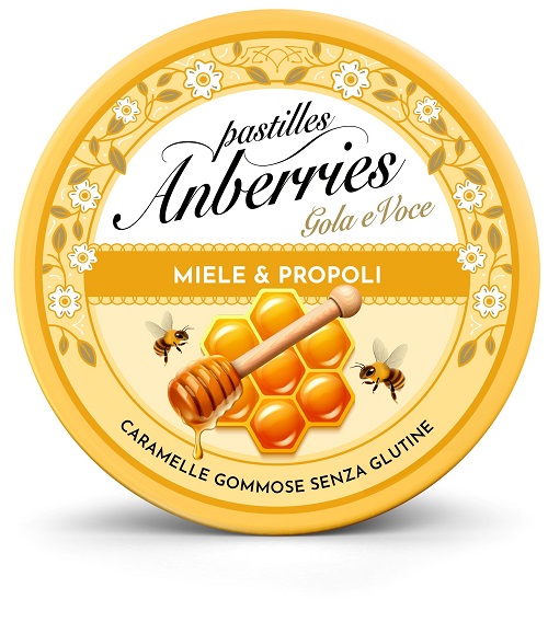 ANBERRIES MIELE&PROPOLI CARAMELLE GOMMOSE 50 G - farmacia187.it