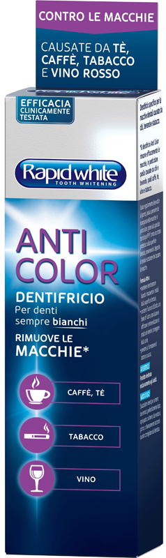 RAPID WHITE DENTIFRICIO ANTICOLOR 75 ML - farmacia187.it