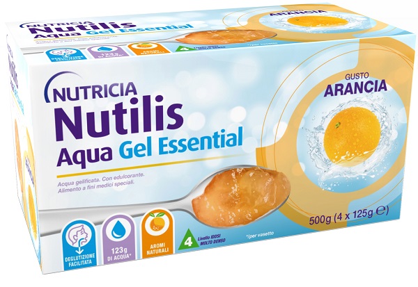 NUTILIS AQUA GEL ARANCIA 4 PEZZI DA 125 G - farmacia187.it