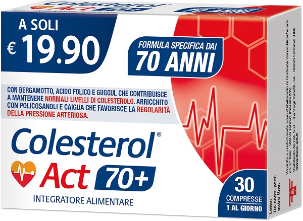 COLESTEROL ACT 70+ 30 COMPRESSE - farmacia187.it