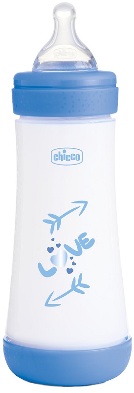 CHICCO BIBERON P5 300ML FAST SILICONE BOY - farmacia187.it