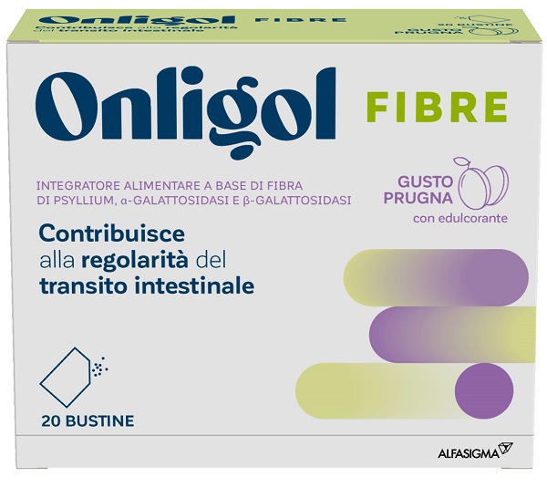 ONLIGOL FIBRE PRUGNA 20 BUSTINE - farmacia187.it