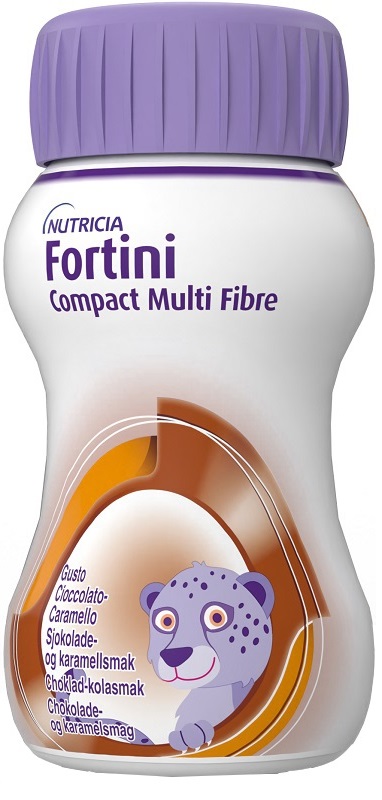 FORTINI COMPACT MULTI FIBRE CIOCCOLATO CARAMELLO 4 BOTTIGLIE DA 125 ML - farmacia187.it
