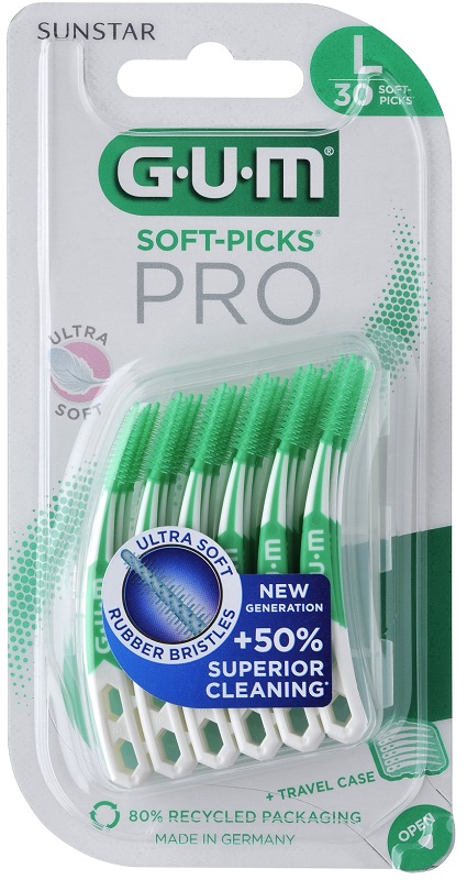 GUM SOFT PICK PRO LARGE 30 PEZZI - farmacia187.it
