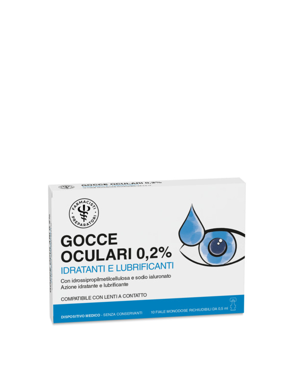 LFP GOCCE OCULARI STERILI A BASE DI IPROMELLOSA E SODIO IALURONATO IN 10 CONTENITORI MONODOSE DA 0,5 ML - farmacia187.it