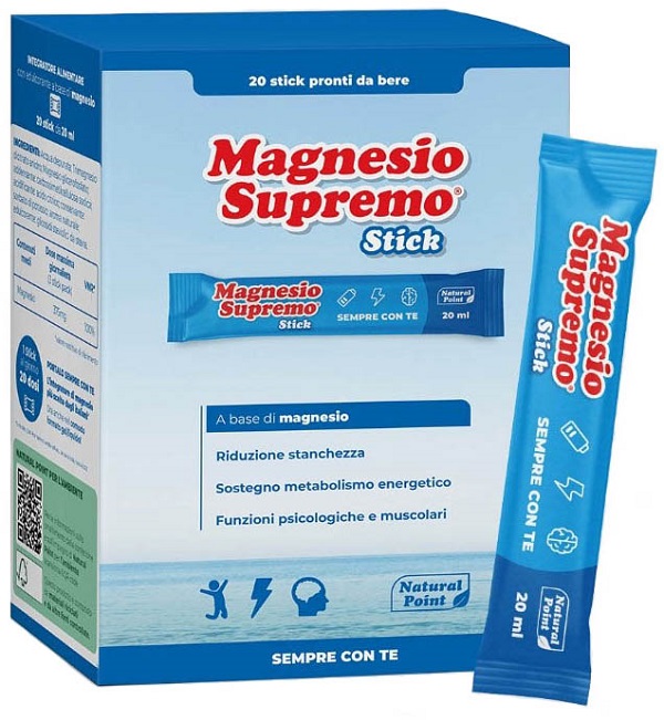 MAGNESIO SUPREMO 20 STICK DA 20 ML - farmacia187.it