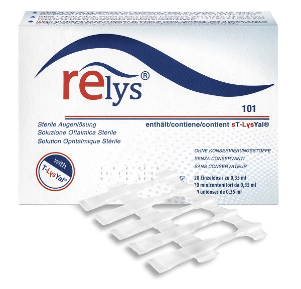 RELYS MONODOSE SOLUZIONE OFTALMICA 20 MINICONTENITORI DA 0,35 ML SENZA CONSERVANTI - farmacia187.it