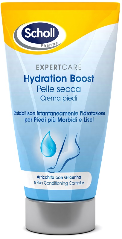 SCHOLL EXPERTCARE HYDRATION BOOST PELLE SECCA CREMA PIEDI 150 ML - farmacia187.it