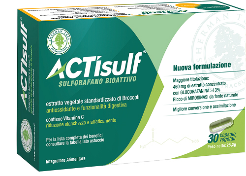 ACTISULF SULFORAFANO 30 CAPSULE VEGETALI - farmacia187.it