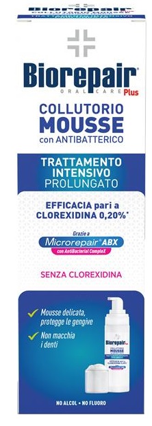 BIOREPAIR PLUS COLLUTORIO MOUSSE ANTIBATTERICO ABX 200 ML - farmacia187.it