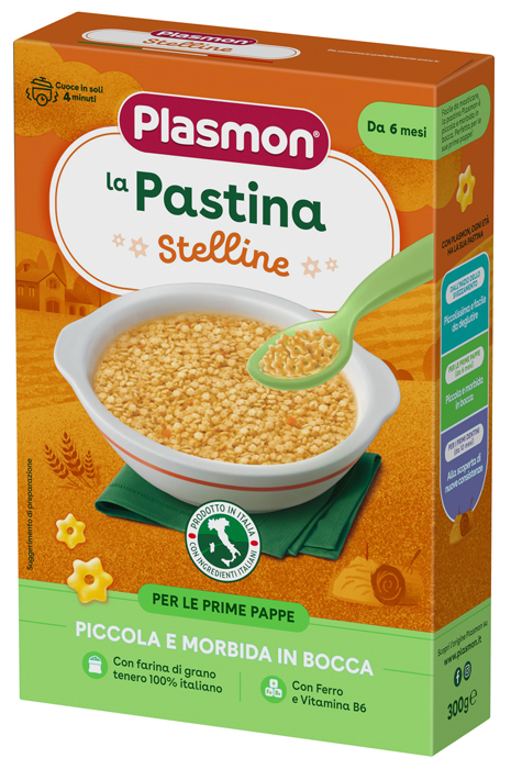 PLASMON PASTA STELLINE 300 G - farmacia187.it