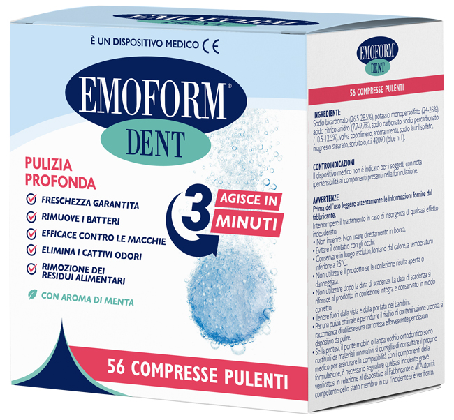 COMPRESSE PULENTI EMOFORM DENT 56 PEZZI - farmacia187.it