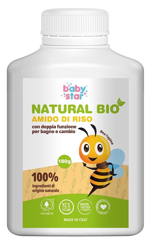 BABYSTAR AMIDO DI RISO NATURAL BIO 180 G - farmacia187.it