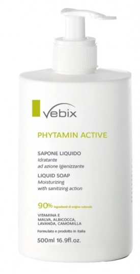 VEBIX PHYTAMIN ACTIVE SAPONE LIQUIDO IDRATANTE 500 ML - farmacia187.it
