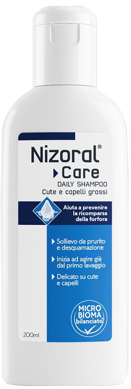 NIZORAL CARE DAILY SHAMPOO CUTE & CAPELLI GRASSI 200 ML - farmacia187.it