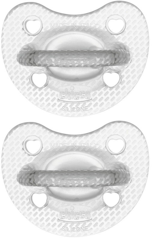 CHICCO GOMMOTTO SILICONE CRYSTAL 6-16 MESI 2 PEZZI - farmacia187.it