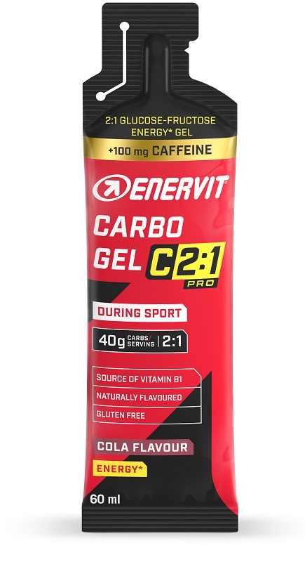 ENERVIT C2 1 PRO CARBO GEL COLA CON CAFFEINA 60 ML - farmacia187.it