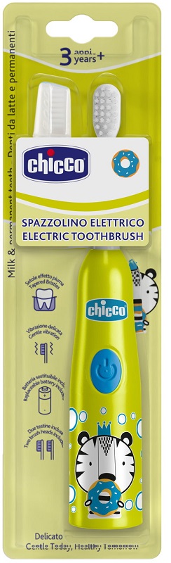 CHICCO SPAZZOLINO ELETTRICO TIGRE GIALLO - farmacia187.it