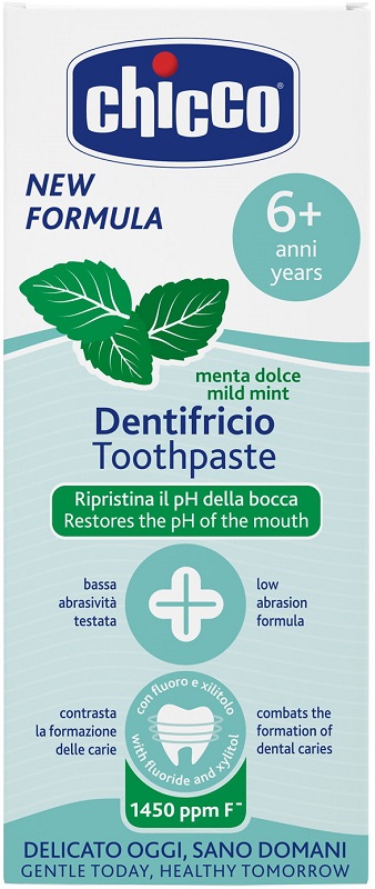 CHICCO DENTIFRICIO 6 ANNI+ MENTA DOLCE 50 ML - farmacia187.it