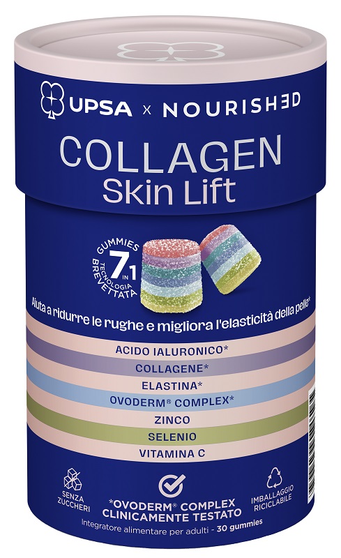 UPSA X NOURISHED COLLAGEN SKIN LIFT 30 GUMMIES - farmacia187.it