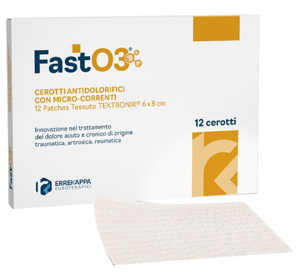 CEROTTI ANTIDOLORIFICI FASTO3 6X8CM 12 PEZZI - farmacia187.it