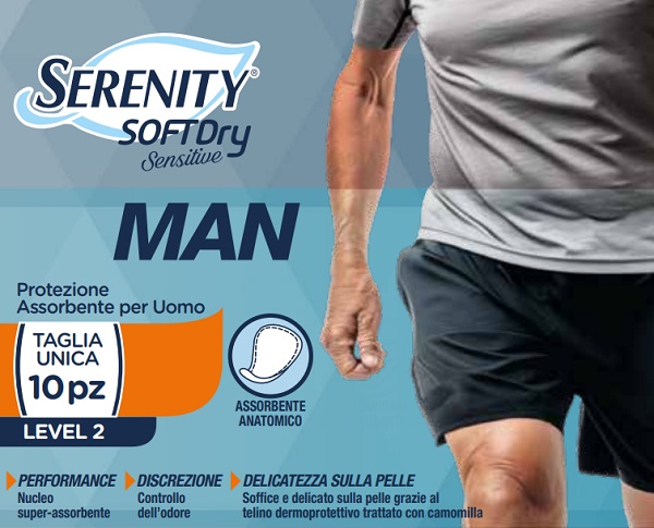 PANNOLINO SERENITY MAN SENSITIVE LEVEL 2 10 PEZZI - farmacia187.it