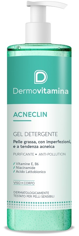 DERMOVITAMINA ACNECLIN GEL DETERGENTE 400 ML - farmacia187.it