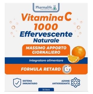 VITAMINA C 1000 EFFERVESCENTE NATURALE 30 STICK - farmacia187.it