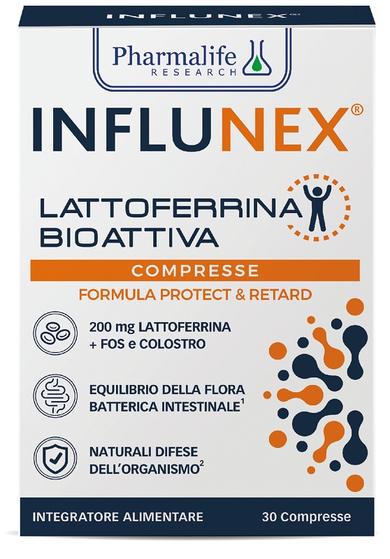 INFLUNEX LATTOFERRINA BIOATTIVA 30 COMPRESSE - farmacia187.it