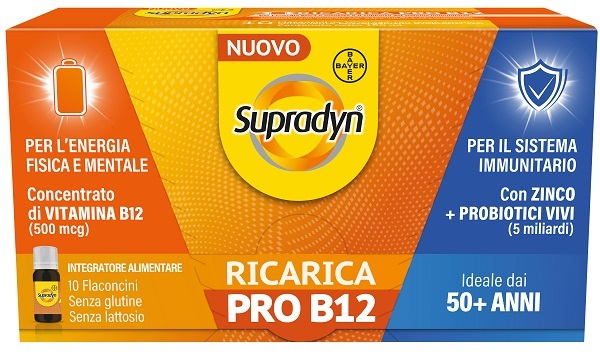 SUPRADYN RICARICA PRO B12 10 FLACONCINI - farmacia187.it