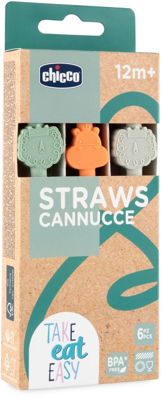 CHICCO CANNUCCE SILICONE 12 MESI+ - farmacia187.it