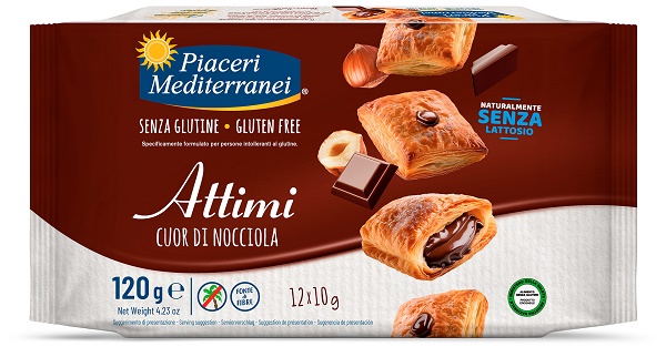 PIACERI MEDITERRANEI ATTIMI CUOR DI NOCCIOLA 120 G - farmacia187.it