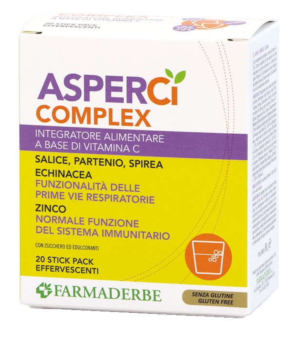 ASPER CI COMPLEX 20 STICK PACK EFFERVESCENTI 4,4 G - farmacia187.it