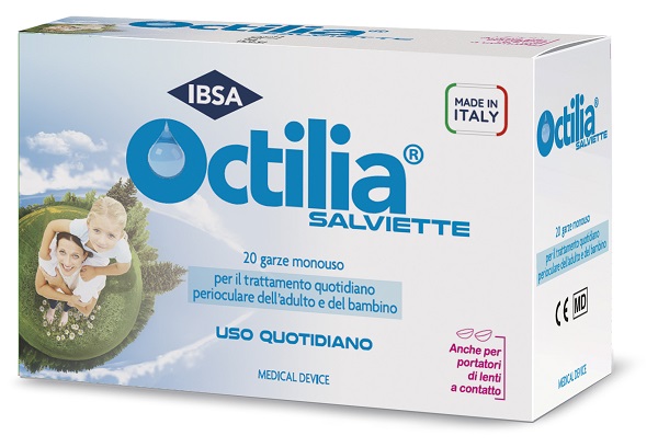 OCTILIA SALVIETTE PERIOCULARI 20 GARZE IN VISCOSA NON STERILI - farmacia187.it