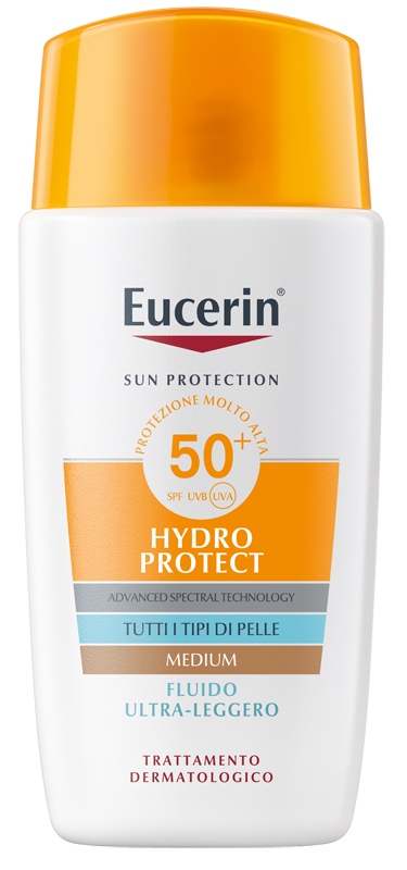 EUCERIN SUN FLUIDO ULTRA LEGGERO TINTED SPF50+ 50 ML - farmacia187.it